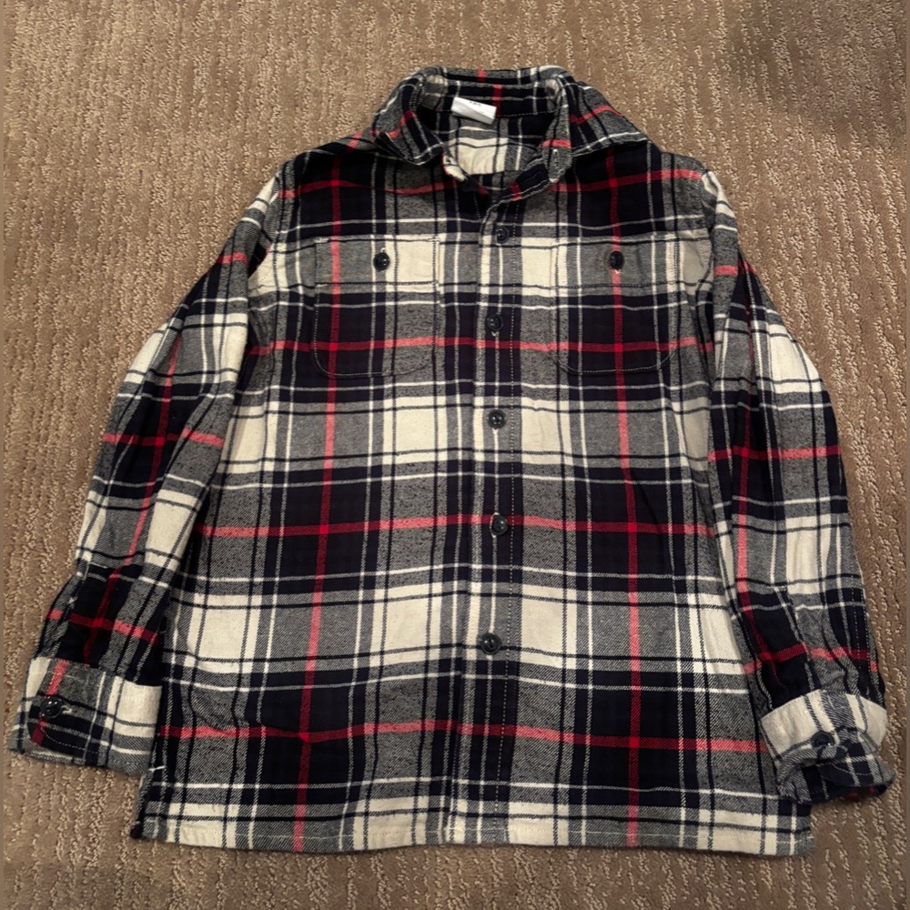 Gap Kids Flannel Button Down Shirt, Size Small (6/7)